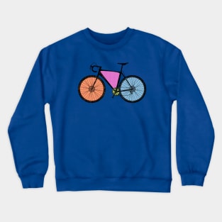 Cyclocross Bicycle Halftone Crewneck Sweatshirt